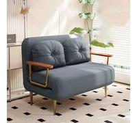 YCVAWEOD Cama de Silla Convertible Durmiente, 4 en 1 Cama Plegable con Respaldo Ajustable de 6 Posiciones, acogedora Silla de futón para Espacios pequeños, Oficina de Gris oscuro-100cm LWX