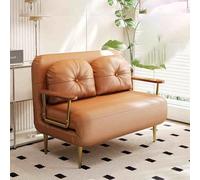 YCVAWEOD Cama de Silla de sueño, cómodas sillas de Durmiente Convertibles con Respaldo y Almohada Ajustable de 6 Posiciones, Acogedor sofá de Silla pequeña para Espacios pequeños, Oficina de Color