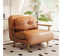 YCVAWEOD Cama de Silla para Dormir, cómodas sillas de Durmiente Convertibles con Respaldo y Almohada Ajustable de 6 Posiciones, Acogedor sofá de Silla pequeña para Espacios pequeños, Oficina de Color