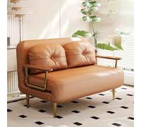 YCVAWEOD Cama de Silla para Dormir, cómodas sillas de Durmiente Convertibles con Respaldo y Almohada Ajustable de 6 Posiciones, Acogedor sofá de Silla pequeña para Espacios pequeños, Oficina de Color