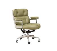 YCVAWEOD Casa de la Silla de Oficina, Cuero PU en la Mitad de la Espalda, Tarea con reposabrazos, Ajustables con Ruedas cómodas (Verde) LWX