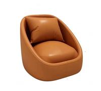 YCVAWEOD COJO DE Cuero, sofá Moderno de Mediados de Siglo con Cojines cómodos, Marco de Madera sólida para Oficina, Sala de Estar y Dormitorio Naranja-2 LWX