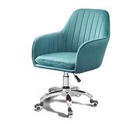 YCVAWEOD Cómodas sillas de computadora Silla de Escritorio Moderna giran Oficina en casa con Patas de Metal Silla de computadora de Maquillaje LWX