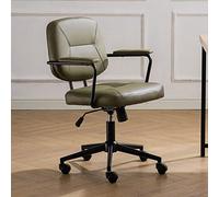 YCVAWEOD Cómodas sillas de computadora Silla de Oficina con Ruedas, Silla de computadora Moderna del Escritorio Ejecutivo en la Mitad de la Espalda, cómoda Silla de Juego reclinable LWX