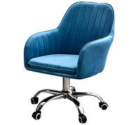 YCVAWEOD Cómodas sillas de computadora Silla de Oficina en casa Escritorio Giratorio Silla de computadora tapizada Base de Metal con Respaldo LWX