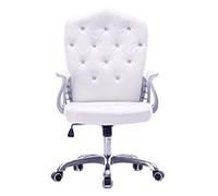 YCVAWEOD Cómodas sillas de computadora Silla de Oficina Escritorio para la casa de la computadora del Soporte Lumbar de Cuero Puta Ajustable Moderna LWX