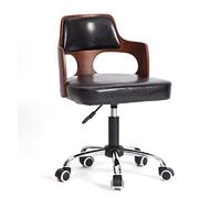 YCVAWEOD Cómodas sillas de computadora Silla de Oficina giratoria Moderna con cojín Acolchado de diseño Tallado y Escritorio de Altura de Asiento Ajustable para Dormitorio en casa LWX