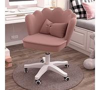YCVAWEOD Cómodas sillas de computadora Silla de tocador con Espalda, Lindas sillas de Oficina Ruedas de sillón giratorias de Escritorio, cómoda Silla de computadora LWX