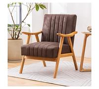 YCVAWEOD Cómodo sillón tapizado con Marco de Madera y cojín Suave para el Dormitorio de la Oficina de la Sala de Estar - Silla Elegante para decoración acogedora del hogar LWX