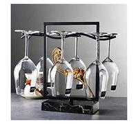 YCVAWEOD Decoración del Estante de Vino Colgando Copa de Vino Tinto Copa de Vaso castaño LWX