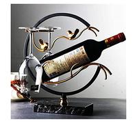 YCVAWEOD Decoración del Estante de Vino Colgando Copa de Vino Tinto Copa de Vaso castaño LWX