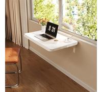 YCVAWEOD Escritorio de Pared Plegable Escritorio de Mesa Plegable montado en la Pared para la Cocina de la Oficina en el hogar y Sala de Estar versátil y Conveniente Espacios pequeños LWX