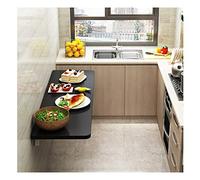 YCVAWEOD Escritorio Plegable montado en la Pared con un Marco de Metal Resistente instalación fácil y Que Ahorra Espacio de 120 cm × 40 cm LWX