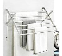 YCVAWEOD Estantes de Secado de Acero Inoxidable a la Pared Colgante Plegable Secadora de colgilla Colgante Estante de Toalla de ángulo Ajustable para Ropa de lavandería Dormitorio Colgante LWX