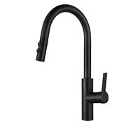 YCVAWEOD Grifo de Cocina sin Toque con pulverizador, Sensor infrarrojo de sujeción de un Solo Grifo de Fregadero de Cocina, grifos de Cocina de la Cocina de Arco de latón, A (b) LWX