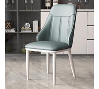 YCVAWEOD Juego de 4 sillas de Comedor de Lujo Ligeras, sillas de Cocina tapizadas de Alta resiliencia con Respaldo de Respaldo y Patas de Metal, Comedor, el Dormitorio o el Uso de la Oficina