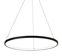 YCVAWEOD Lámpara Colgante LED Moderna para Mesa de Comedor, Lámpara Redonda Ajustable de 63 W, Diseño de 1 Anillo, Altura Ajustable, Habitación Ideal, Bar, Cafetería, Accesorio de Techo LWX