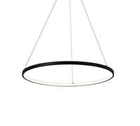 YCVAWEOD Lámpara Colgante LED Moderna para Mesa de Comedor, lámpara Redonda Ajustable de 63 W, diseño de 1 Anillo, Altura Ajustable, Ideal para habitación, Bar, cafetería LWX