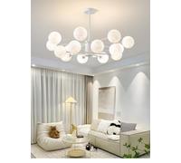 YCVAWEOD Lámpara Colgante Redonda LED Chaner Ball para decoración Moderna en Restaurante, Cocina, Sala de Estar, iluminación del hogar con Forma de Anillo LWX