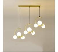 YCVAWEOD Lámpara de araña Moderna LED Lámpara G9 Luces Colgantes Modernas LED compatibles con Sala de Estar Restaurante Dormitorio Lámparas Colgantes de Bola de Cristal, Luz de Cocina Colgante LWX