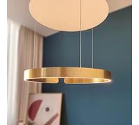 YCVAWEOD Lámpara LED Moderna Geometría Minimalista Mesa de Comedor Lámpara Colgante Lámpara Colgante de Oficina Restaurante Sala de exposición Lámpara de Techo artística en Forma de CR LWX