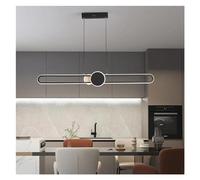 YCVAWEOD Lámparas LED Modernas Luces Colgantes de Tira Minimalista compatibles con Mesa de Comedor Sala de Estar Cocina Iluminación de Cama Lámpara de atenuación remota, luz de Cocina Colgante LWX