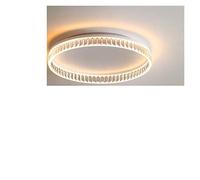 YCVAWEOD Luces Colgantes, lámpara de Cristal, lámparas LED Modernas nórdicas, lámparas Colgantes para Techo, luz intage en V para Dormitorio, balcón, lámpara para el hogar (Regulable, A Blanco) LWX