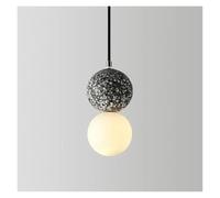 YCVAWEOD Luces Colgantes LED Creativas Minimalistas Lámpara de Vidrio nórdico Lámpara de araña Dormitorio Restaurante Decoración de Cocina Luz Colgante, Luz Colgante (Gris) LWX