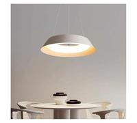 YCVAWEOD Luces Colgantes nórdicas para decoración del hogar, lámpara de Techo Moderna para Restaurante, lámparas de iluminación para Interiores de Villa (Blanco cálido, Redondo de 50cm) LWX