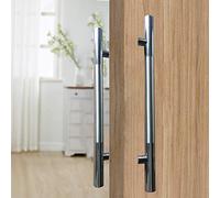 YCVAWEOD Manijas de la puerta de ducha de baño sin resbalón Manijas de la puerta de granero deslizante interiores Flush Fast Hardware Silver 50 cm/20 pulgadas Negro 80 cm/31.5 pulgadas LWX