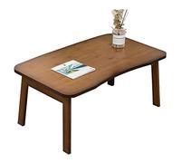 YCVAWEOD Mesa de café Plegable de bambú Multifuncional u2013 Mesa Baja compacta con Patas Plegables Escribir té e Interior decoración u2013 diseño fácil de Usar y Ahorro de Espacio LWX