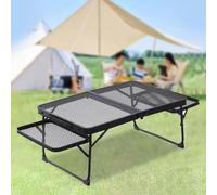 YCVAWEOD Mesa de Campamento Ultraligero portátil u2013 Mesa de Picnic de Metal Plegable con Paneles de ala Ideales para Senderismo de Playa Actividades y picnics al Aire Libre LWX