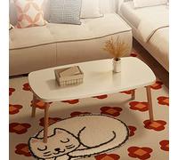 YCVAWEOD Mesa de Centro Plegable de Estilo japonés, Mesa de Comedor y computadora con Ventana de Madera Maciza para diseño del hogar (Color: B Tamaño: 80 * 55 * 44 CM) LWX