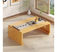 YCVAWEOD Mesa de Centro Plegable Japonesa: Mesa de té Retro de Tatami con Patas Bajas, diseño Rectangular para Sala Actividades de té y café LWX
