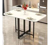 YCVAWEOD Mesa de Comedor de Hoja de caída: Mesa de Cocina Plegable de Madera, Muebles de Ahorro de Espacio expandible para Cocina y Sala de Estar, Plegable en 3 Formas, diseño Multifuncional LWX
