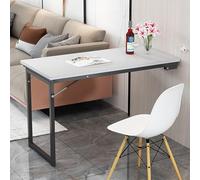 YCVAWEOD Mesa de Comedor montada en la Pared Plegable - Mesa de Madera Que Ahorra Espacio para Cocina y Oficina - Mesa Plegable compacta de 100x60x75cm para Comedor - Instalación y diseño fácil LWX