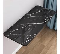 YCVAWEOD Mesa de Comedor montada en la Pared Plegable Multifuncional 100x50cm de Espacio de Ahorro de Espacio Negro de Piedra Negro Ideal para Estudio y Banco de Trabajo (90x30cm 36x12in) LWX