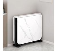 YCVAWEOD Mesa de Comedor Plegable, Mesa de Comedor Plegable móvil, Mesa de Cocina de Hoja de caída Rectangular, para una Cocina de Comedor de Espacio pequeño LWX