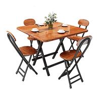 YCVAWEOD Mesa de Comedor Plegable portátil para Espacios pequeños, Mesa Cuadrada compacta y Ligera para Dormitorio doméstico o Uso al Aire Libre LWX
