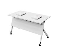 YCVAWEOD Mesa de Conferencias Plegable Mesa de Capacitación Móvil para Aulas Auditorios Centros Multimedia - 160x60x75cm Diseño Portátil de Altura Ajustable Que Ahorra Espacio LWX