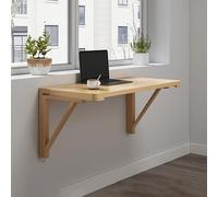 YCVAWEOD Mesa de lavandería de Madera Flotante: encimera Plegable montada en la Pared Que Ahorra Espacio para el hogar, Oficina, Restaurante - Mesa Colgante fácil de ensamblar LWX