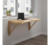 YCVAWEOD Mesa de lavandería de Madera Flotante Que Ahorra Espacio - encimera de Cocina Plegable montada en la Pared - Mesa de colgación fácil de ensamblar para casa, Oficina, Uso de restaurantes LWX