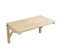 YCVAWEOD Mesa montada en la Pared Plegable para portátil Madera sólida de Madera sólida Doble Soporte Plegable Descripción de Ahorro Comedor de Cocina Tamaño del Dormitorio: 120x50cm LWX