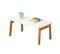 YCVAWEOD Mesa Plegable, Mesa de Piso de Estilo japonés versátil, Mesa de café Plegable para picnics, Ventanas de Laurel, Tatami y sesiones de té (Color: Blanco, tamaño: 70 40 31cm) LWX