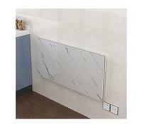 YCVAWEOD Mesa Plegable montada en la Pared de patrón de mármol para Comedor de Cocina Blanco 120x40 cm LWX