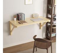 YCVAWEOD Mesa Plegable montada en la Pared: Escritorio Moderno de Hoja de caída, Ahorro de Espacio, fácil de ensamblar, Ideal para la Oficina en casa, lavandería y Uso de restaurantes LWX