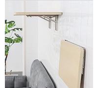 YCVAWEOD Mesa Plegable pequeña de Madera, Escritorio montado en la Pared, Mesa de Aprendizaje, Mesa de Cocina, Mesa de Comedor de Hoja de caída, para pequeños Espacios de Ahorro, Comedor, habitación