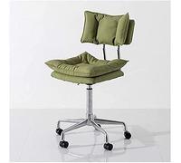 YCVAWEOD Moderna Tela Verde Silla de Oficina Baja Altura Ajustable para recepción Comidas y Salas de conferencias - Diseño para Comodidad y Estilo LWX