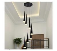 YCVAWEOD Moderno - Estilo Colgante Luz Comedor Escaleras Cama Comedor Sala Pasillo Pasillo Cocina Restaurante Iluminación Cono Lámparas LED, Comedor Contemporáneo LWX