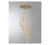 YCVAWEOD Moderno - Estilo Colgante Luz Comedor Escaleras Cama Comedor Sala Pasillo Pasillo Cocina Restaurante Iluminación Cono Lámparas LED, Comedor Contemporáneo LWX